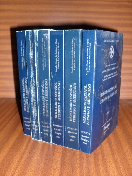 HERALDARIO ESPAÑOL, EUROPEO Y AMERICANO. Obra completa en 6 volúmenes